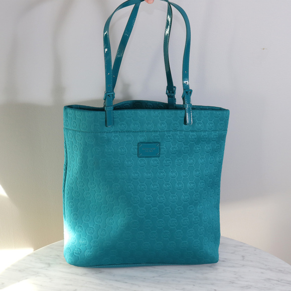 Michael Kors turquoise tote bag - Picture 1 of 5